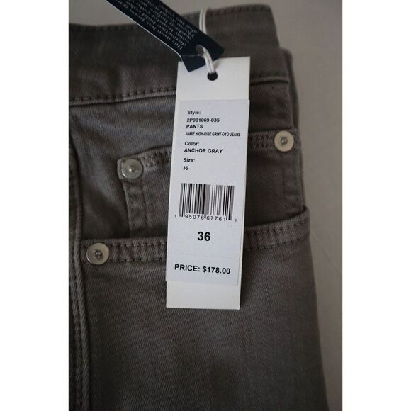 Vineyard Vines Women's Sz 36 Anchor Gray Jamie High-Rise Garment-Dyed Jeans - Picture 5 of 13